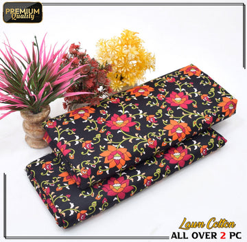 2 Piece Soft | Lightweight & Stylish Printed  Lawn Cotton Suit - BDF#110