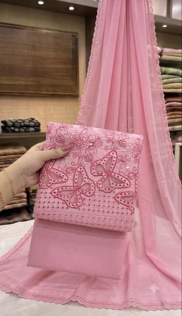 Embrodiered Lawn 3Pc